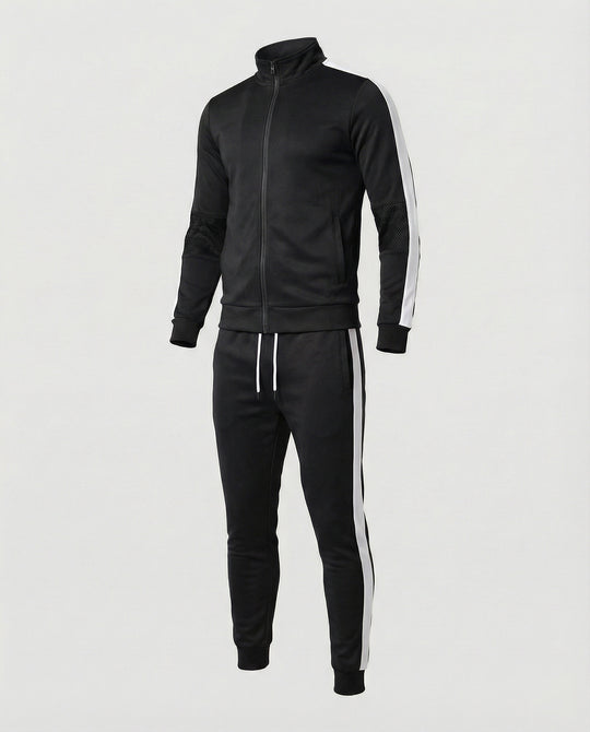 Herren Trainingsanzug Slim Fit mit Stehkragen