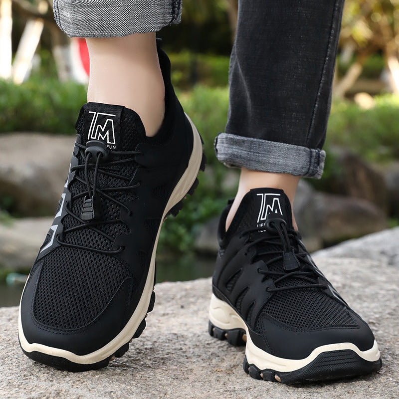 Damen Sportliche Trail-Sneaker mit atmungsaktivem Mesh-Obermaterial und rutschfester Sohle R&B