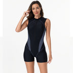 Damen funktionaler Kurzarm-Schwimmanzug R&B