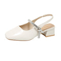 Damen Slingback-Pumps mit glitzerndem Riemchen und bequemer Sohle