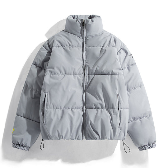 Damen modische Steppjacke mit hohem Kragen und praktischen Taschen R&B