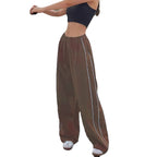 Damen Sportliche High-Waist Freizehhosen R&B
