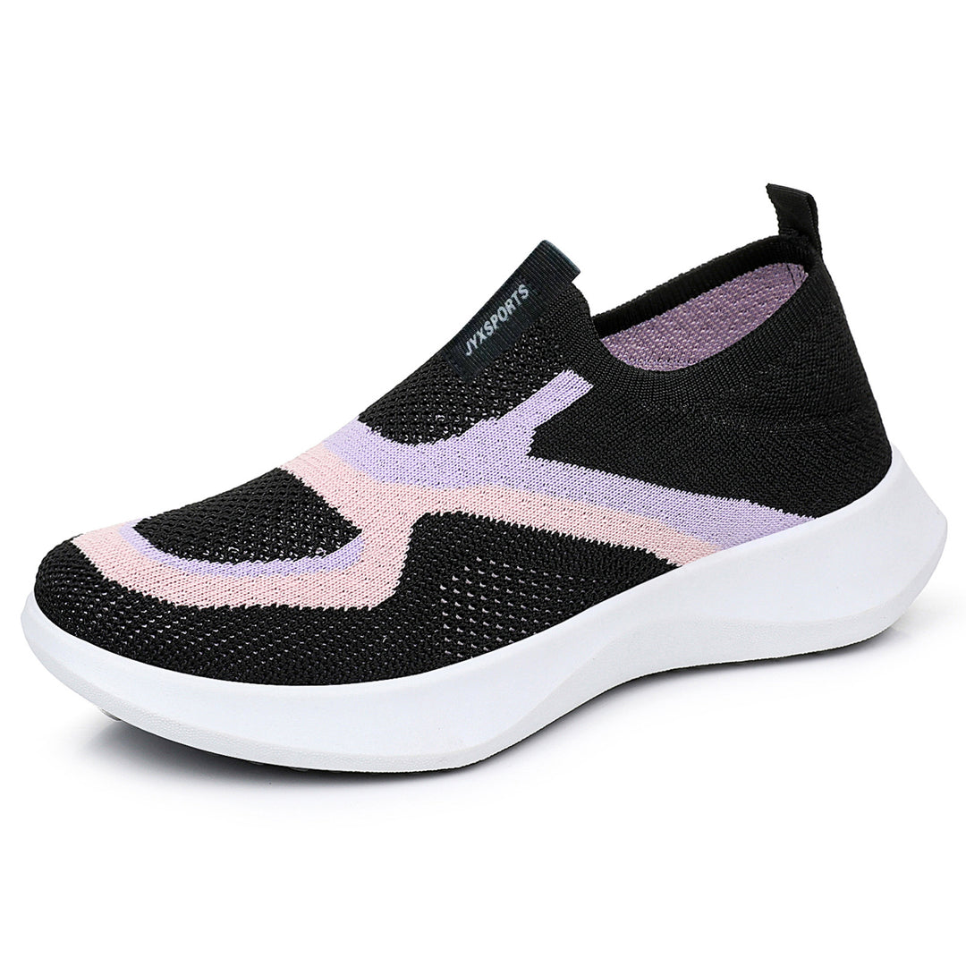 Damen Komfortable Slip-On Sneakers mit atmungsaktivem Mesh-Obermaterial R&B