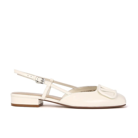 Damen Slingback-Schuhe mit modischer Schnalle und komfortablem Blockabsatz R&B