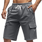 Damen komfortable Cargo-Shorts mit elastischem Bund und praktischen Seitentaschen R&B