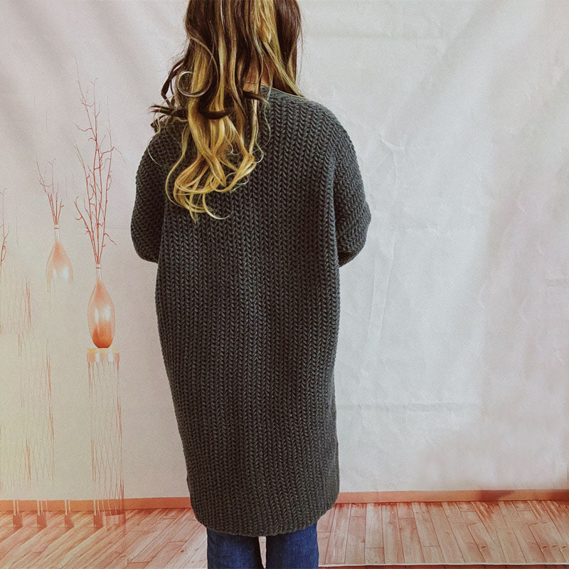 R&B | Einfarbige Strickjacke