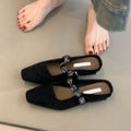 Damen Slingback-Ballerinas mit stilvoller Glitzerverzierung und komfortabler Sohle