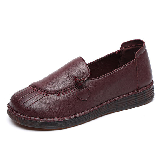 Damen Bequeme Mokassins mit elegantem Riemen und flexibler Sohle R&B