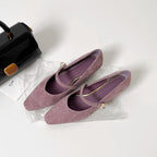 Damen elegante Ballerinas mit einem stilvollen Riemen von