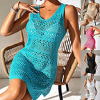 Damen eleganter Häkel-Strandsarong mit modischem Lochmuster R&B