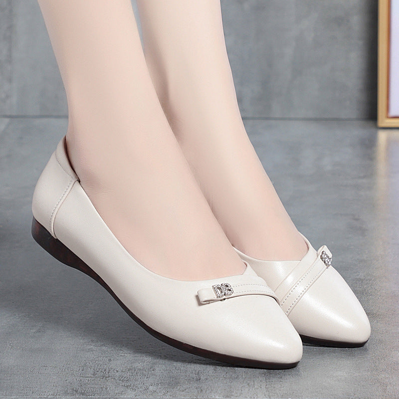 Damen Ballerinas mit eleganter Schleifenverzierung und rutschfester Sohle R&B