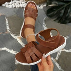 Damen Sommerliche Riemensandalen mit elegantem Flecht-Design R&B