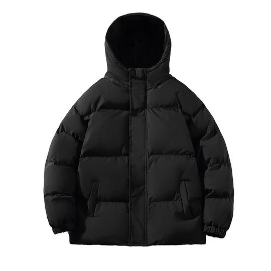 Herren gesteppte Winterjacke mit hohem Kragen und seitlichen Taschen R&B
