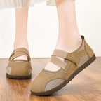 Damen nan atmungsaktive Mary-Jane-Walking-Halbschuh mit Klettverschluss und verstärkter Profilsohle R&B