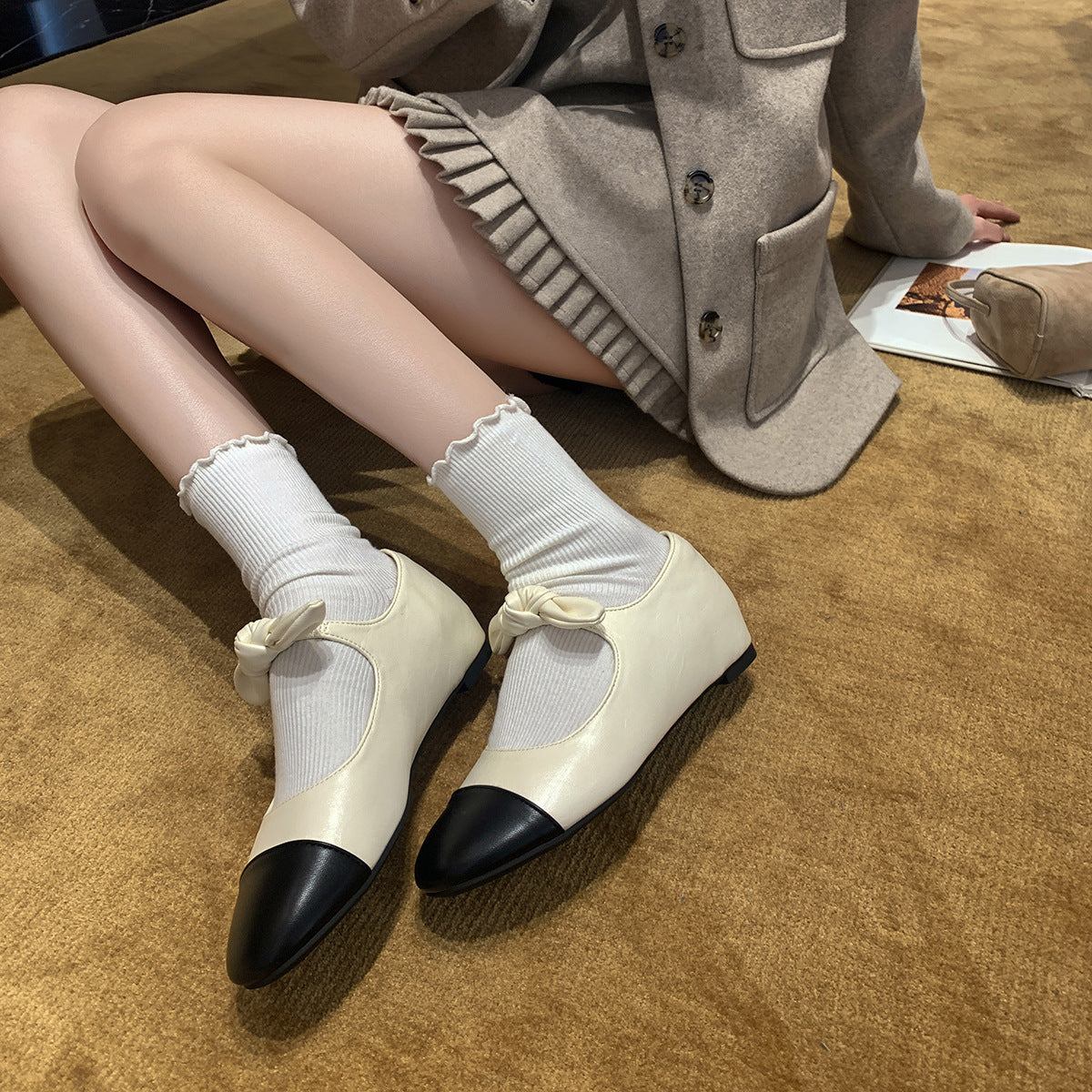 Damen Elegante Ballerinas mit modischem Schleifen-Detail und komfortabler Innensohle R&B