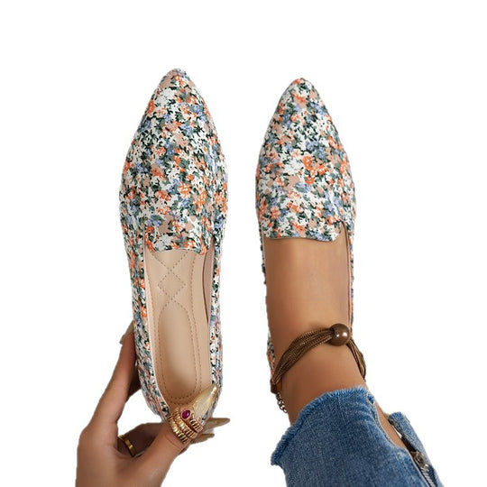 Damen Elegante und modische Slip-On Ballerinas mit Paisleymuster R&B