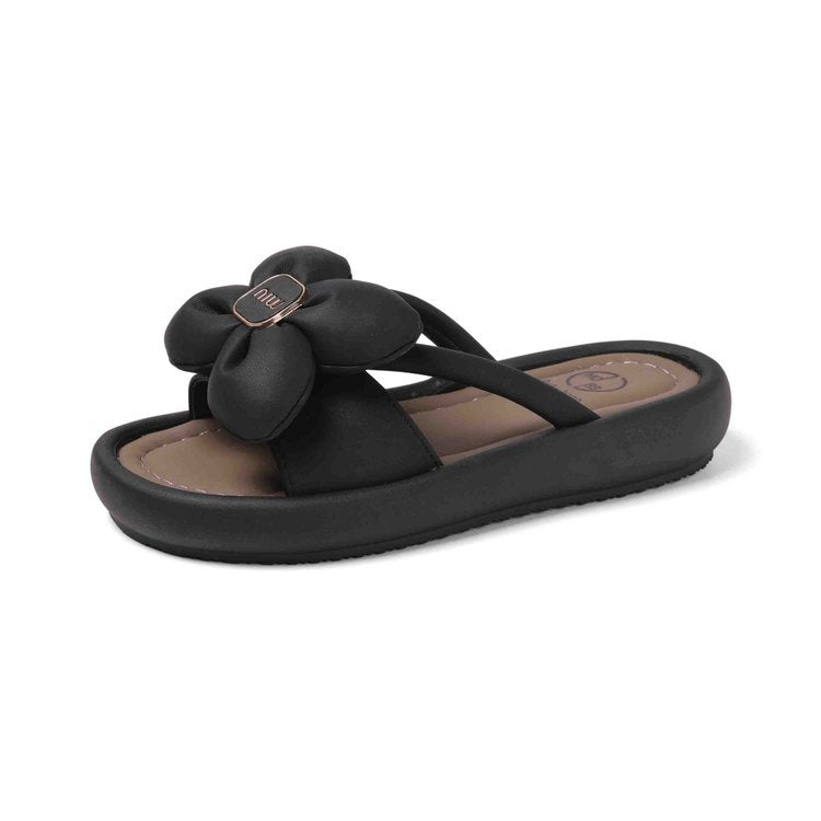 Damen Sandalen mit floralem Design und bequemer Sohle R&B