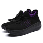Damen sportliche Sneakers mit elastischem Schnürsystem R&B