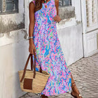 Damen Maxikleid mit floralem Muster und lässigem Schnitt R&B