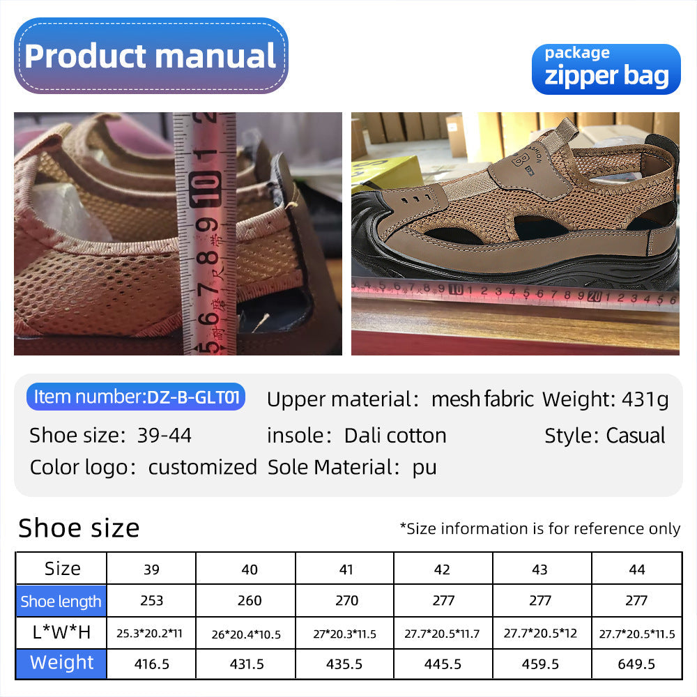 Damen Sportliche Outdoor-Sandalen mit atmungsaktivem Mesh-Obermaterial und rutschfester Sohle R&B