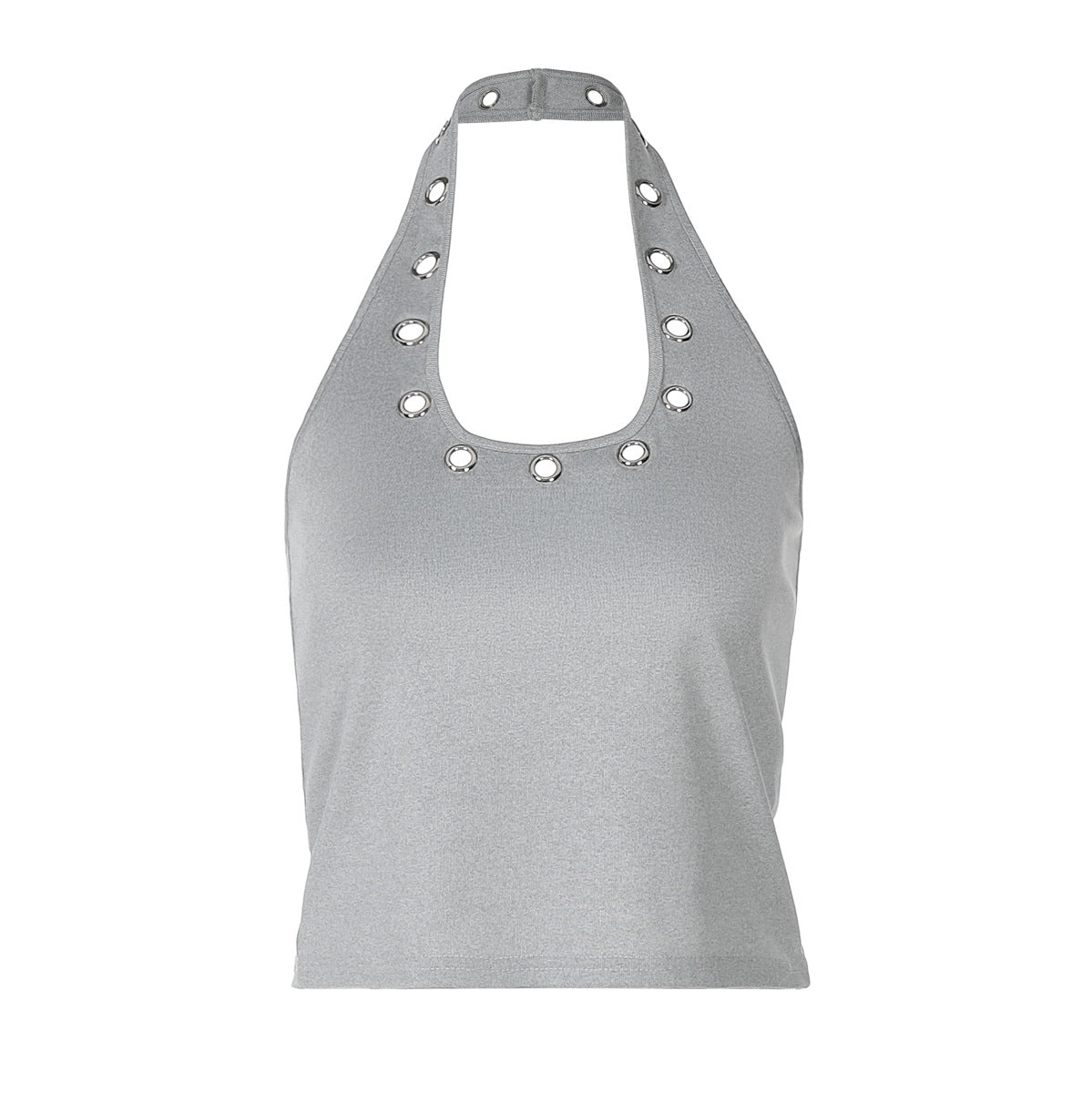 Damen sportliches Top mit modischen Details und tiefem Ausschnitt R&B