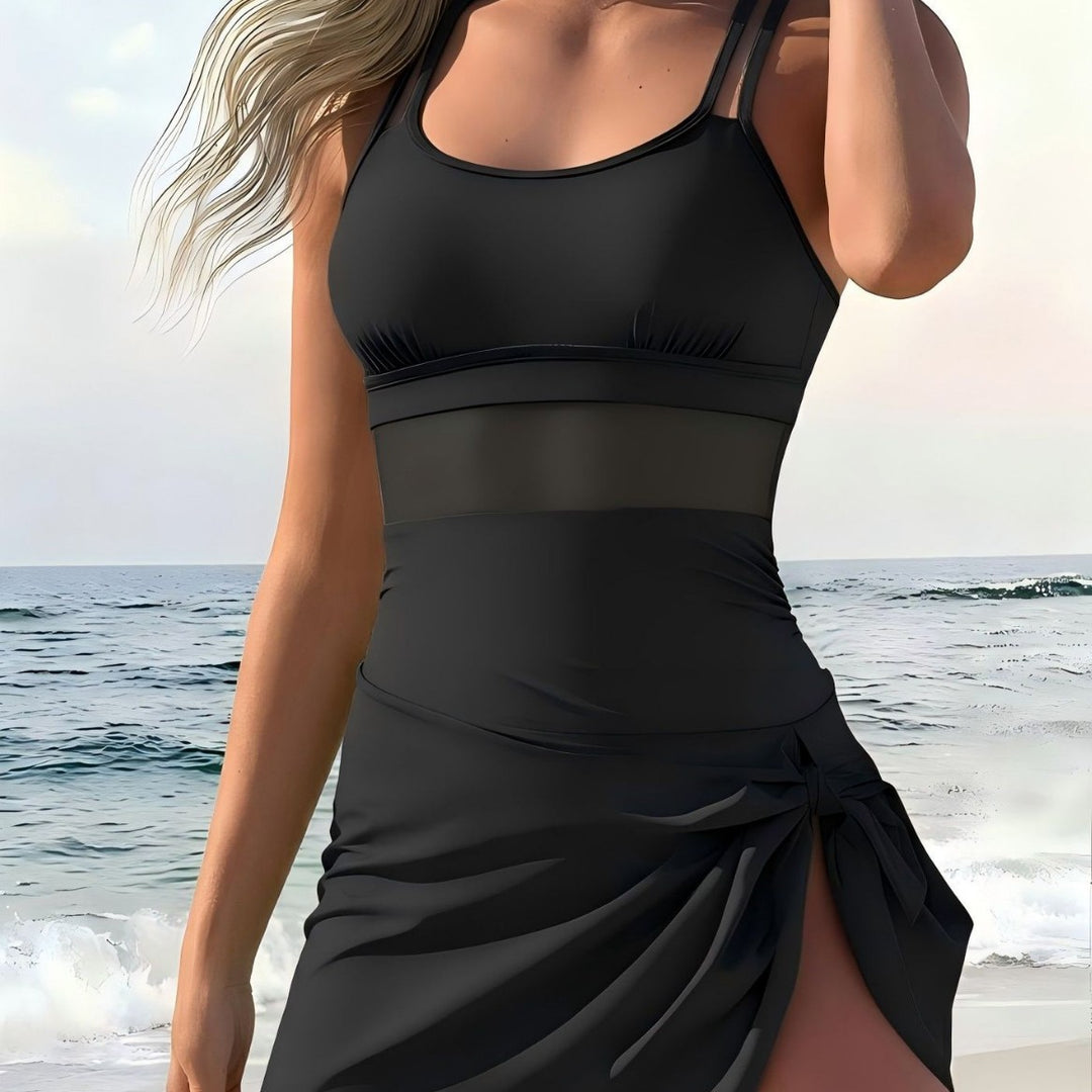 Damen Tankini mit modischem Wickelrock R&B