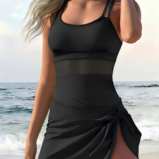 Damen Tankini mit modischem Wickelrock R&B