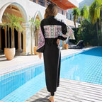 Damen Strandkleid mit elegantem Aufdruck R&B