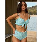 Damen Bikiniset mit romantischem Volant und verspieltem Design R&B