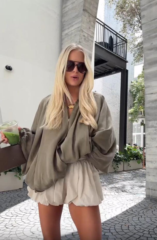 Damen lässiger Oversized Pullover R&B