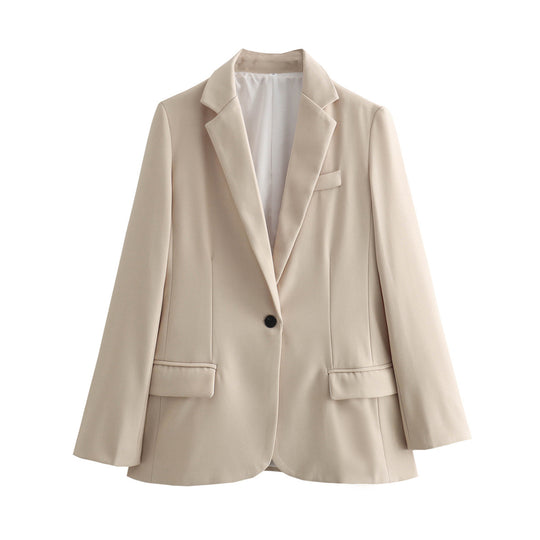 Damen elegante Blazerjacke mit modernem Schnitt und praktischen Taschen R&B