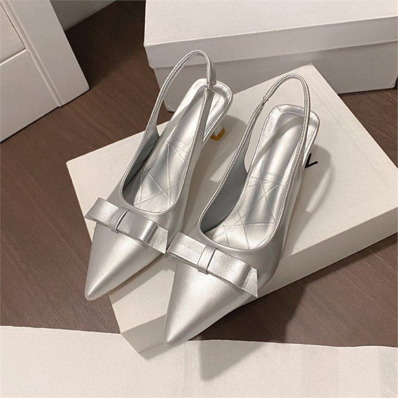Damen Slingback Pumps mit eleganter Schleifenverzierung R&B