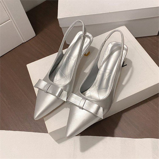 Damen Slingback Pumps mit eleganter Schleifenverzierung R&B