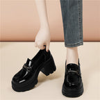 Damen modische Plateau-Schuhe mit glamourösem Schnallen-Detail R&B