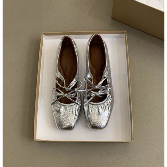 Damen Stylische Riemchen Mules mit dekorativem Schnürdetail R&B