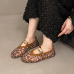 Damen Trendige Netz Ballerinas mit eleganter Schnalle R&B