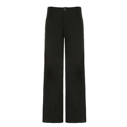 Damen Weite High-Waist-Hose R&B