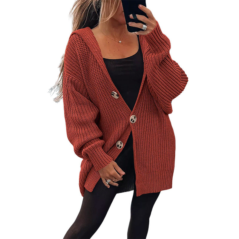 Damen Übergroßer Strickcardigan R&B
