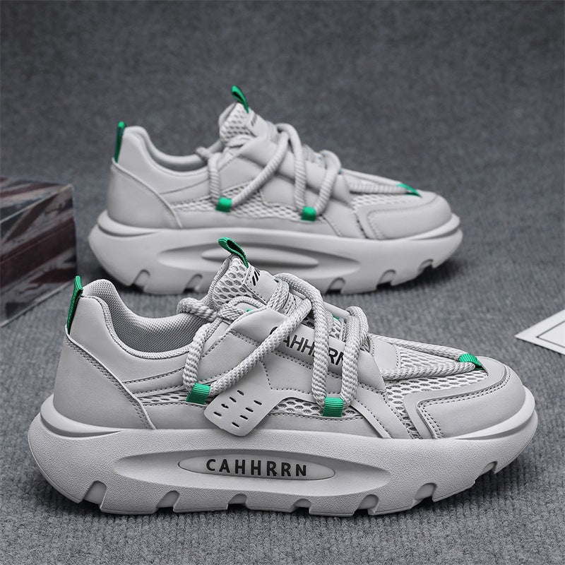Damen Chunky Sneakers mit atmungsaktiver Mesh-Oberfläche und gepolsterter Sohle R&B