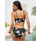 Damen Triangel-Bikini mit floralem Push-Up-Oberteil und flexibel verstellbarem Slip R&B