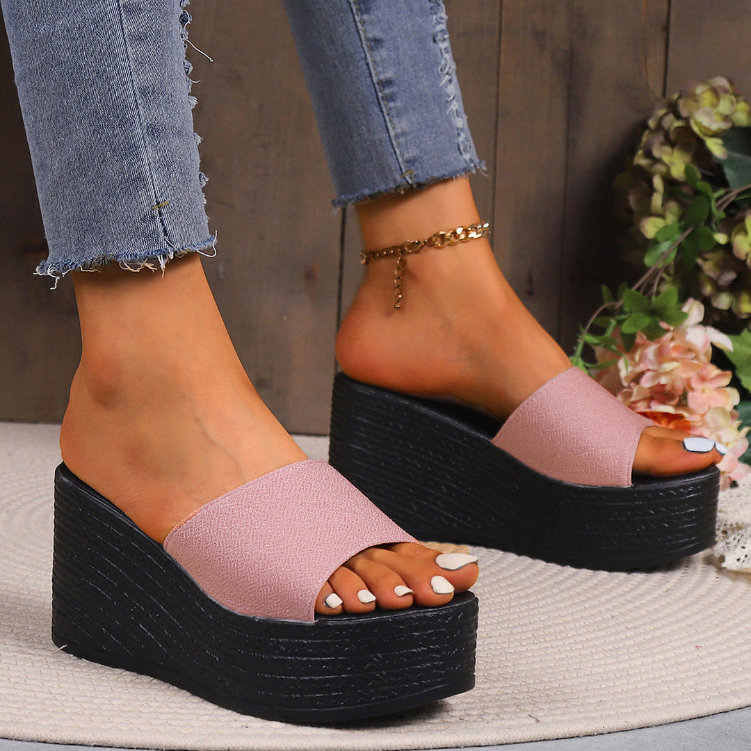 Damen Wedge-Pantoletten mit elegantem Schnitt und komfortabler Sohle R&B
