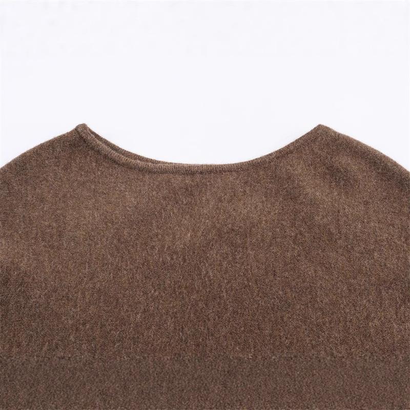 Damen eleganter PONCHO aus hochwertigem Material mit asymmetrischem Schnitt R&B