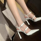 Damen elegante Slingback-Pumps mit hohem Absatz R&B