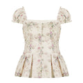Damenbluse mit floralem Design und Rüschenärmeln R&B