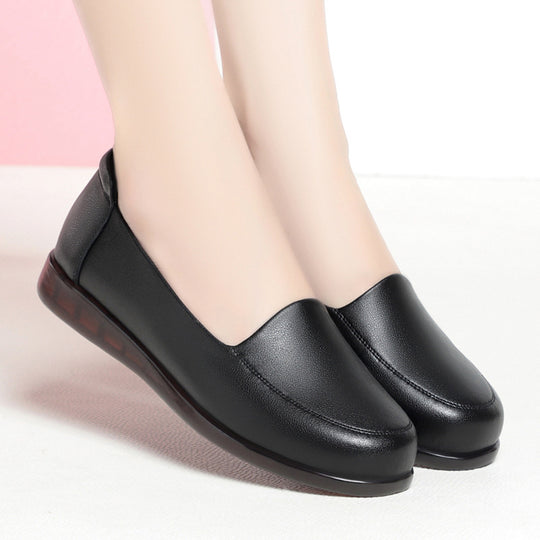 Damen Bequeme Slipper aus hochwertigem Kunstleder mit dämpfender Sohle R&B