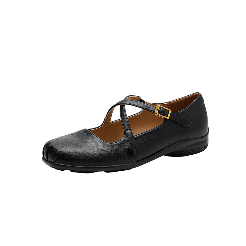 Damen Komfortable Mary Jane Schuhe mit modischen Riemen R&B
