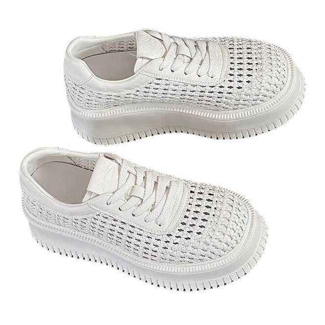 Damen Sportliche Sneaker mit atmungsaktivem Netzdesign und komfortabler Plateau-Sohle R&B