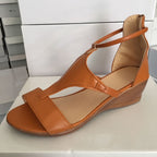Damen Wedge-Sandalen mit elegantem Schnitt und verstellbarem Riemendesign R&B
