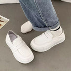 Damen Chunky Slip-On Sneakers mit verstellbarem Riemen und modischer Sohle R&B