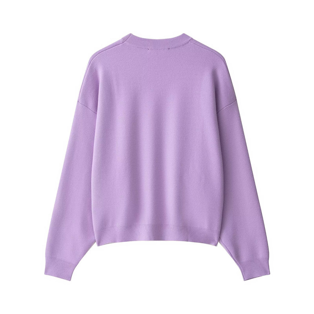 Damen lässiger Oversized Pullover R&B